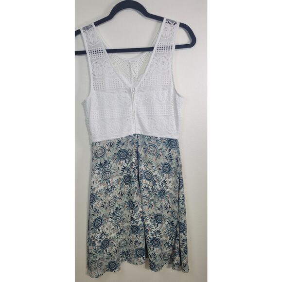 Maurices Dress Womens Size 9/10 Boho Mini Dress Lace Top Skater Fun Punk Dress - Picture 4 of 7